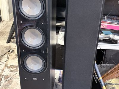 Polk Audio Signature S60 Floor Standing Tower Speakers (Pair) Black Wood Grain Finish