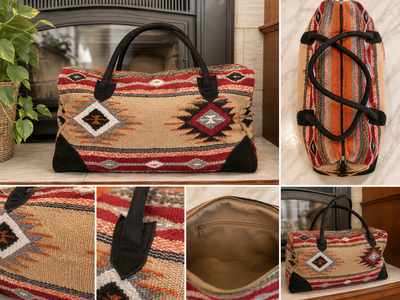 Weekender Travel Bag With Straps El Paso Saddle Blanket Co Southwestern Duffle