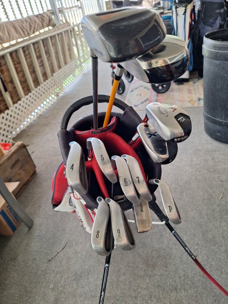 Complete Golf Club Set with Stand Bag - Drivers, Irons, Putter