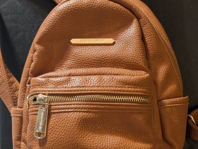 Steve Madden Bbailey Core Mini Backpack - Cognac Brown (Excellent Condition)