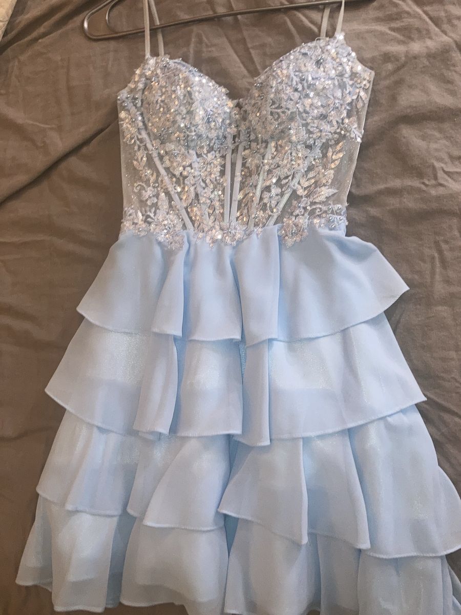 Light blue homecoming dress
