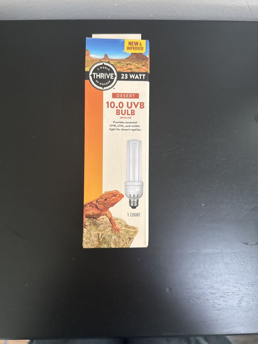 Thrive Desert 10.0 UVB Ampoule Bulb, 23 Watt - Essential Light for Desert Reptiles