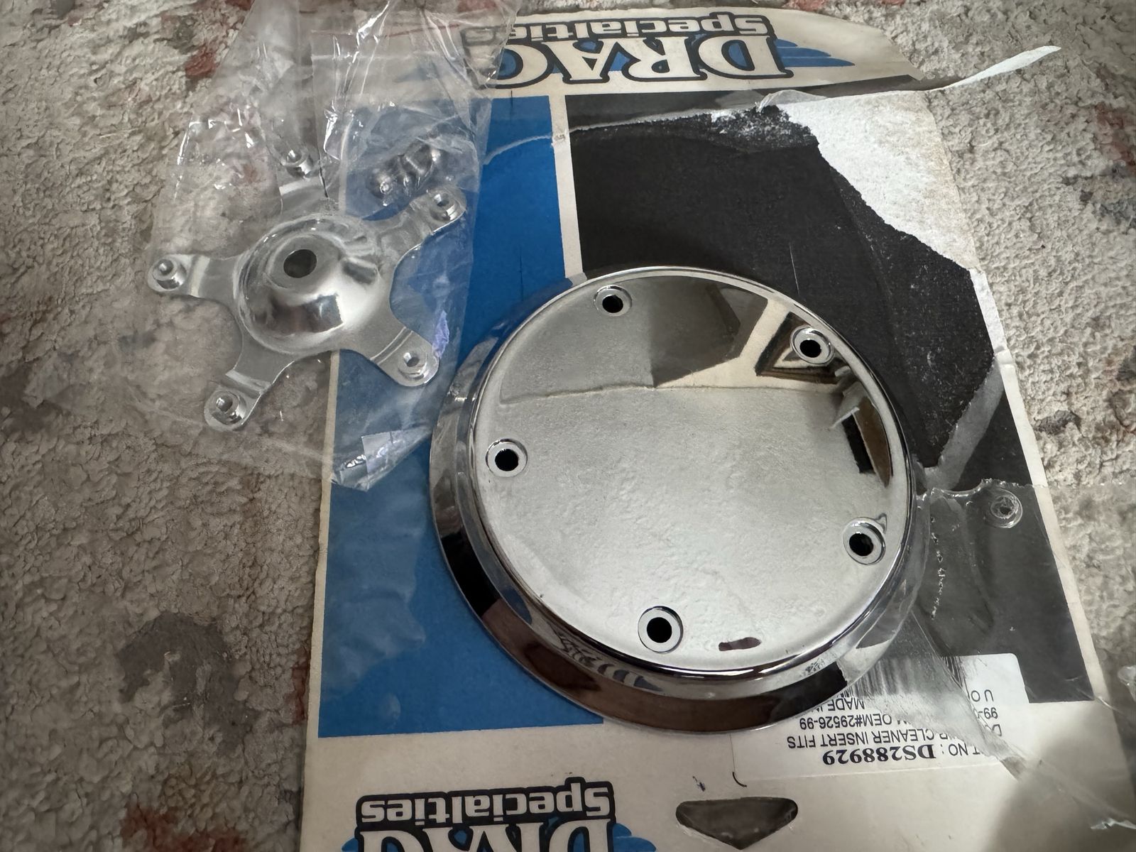 Drag Specialties Chrome Dome Air Cleaner Insert Fits 99-08 Twin Cam DS288929