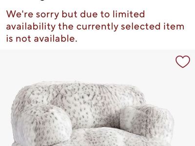 PB TEEN LOUNGER BeanBag CHAIR