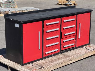 STEELMAN Industrial 10 Drawer Workbench 7 ft (AS-IS)