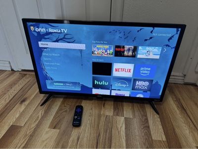 ONN Roku Smart TV with Remote Control and Stand Legs