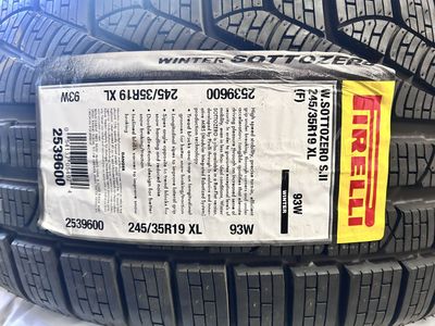 New Pirelli tires