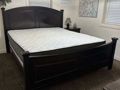 Solid Wood California King Size Bed Frame
