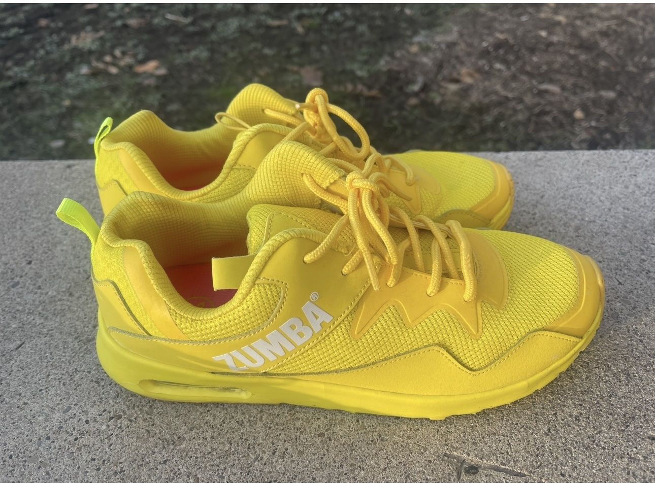 Zumba Air Funk Yellow Athletic Dance Shoes, Women's Size 9