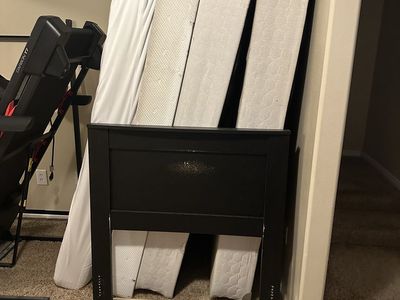 Twin size mattress, box springs, bed frame