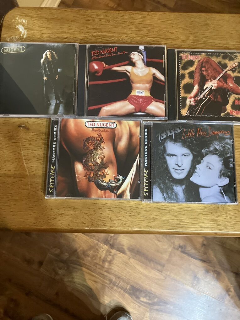 Set of 5 Ted Nugent CDs