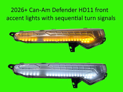 2026+ Can-Am Defender HD11 accent lights with turn signals