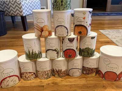 Thrive Life food storage 25-30 shelf life
