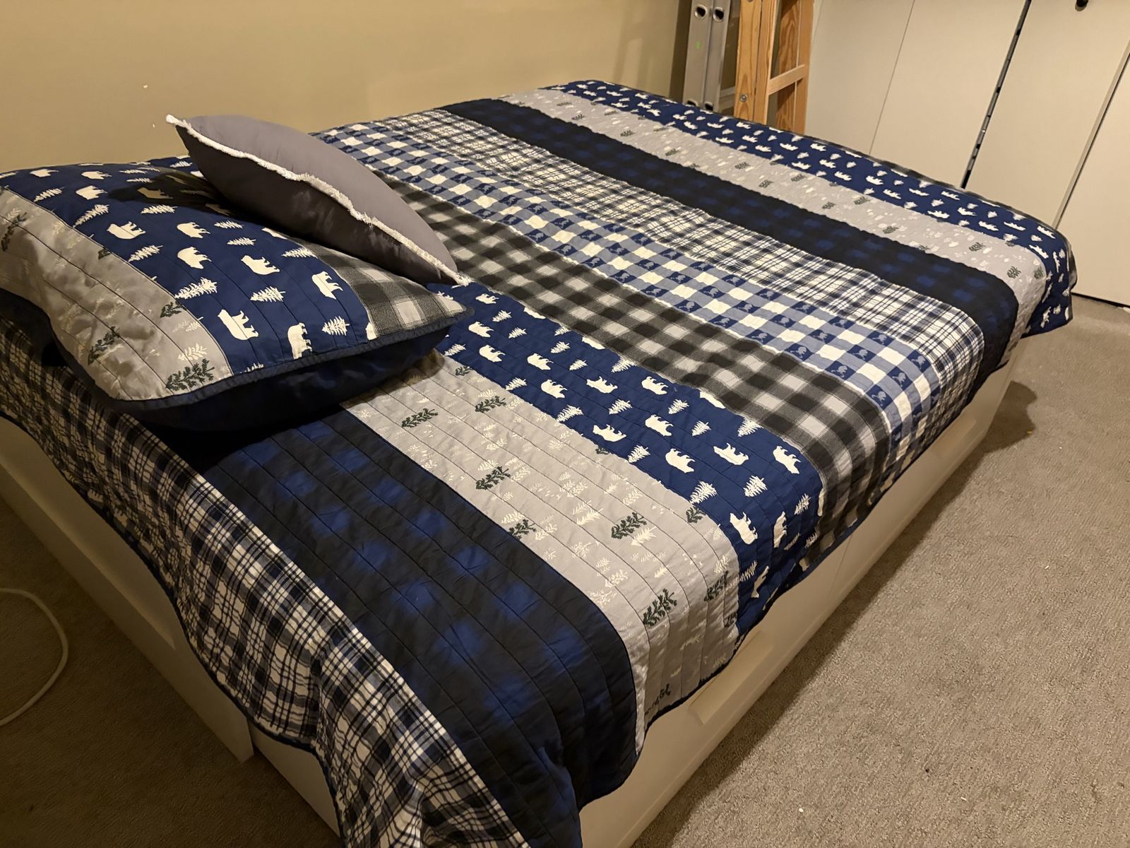 Twin to Queen Bed with Storage