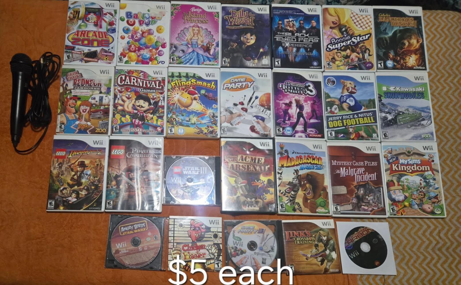 Nintendo Wii games $5 each including Need for Speed Carbon! trades considered~