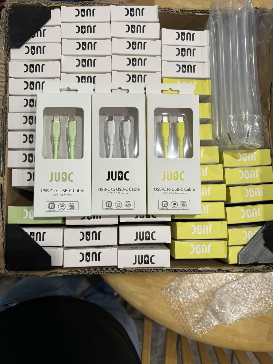 Liquidation: 2,314 New 100W USB-C Cables, Retail Boxed, One Pallet