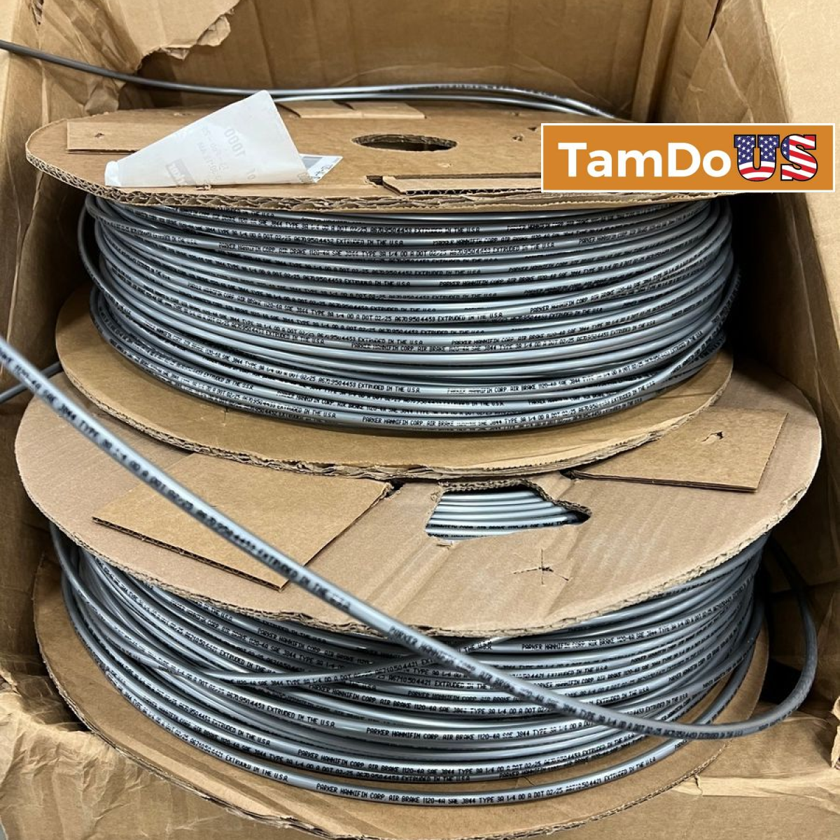 PARKER 1120-4a-sil-1000 Parker Nylon Air Brake Tubing - 2 Spools