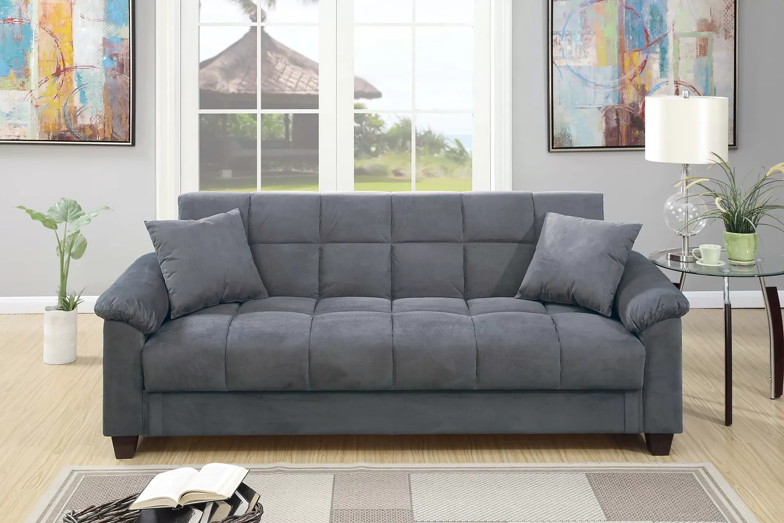 NEW SOFA-BED with STORAGE BUILT IN - NEW IN BOX