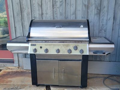 Medallion Series Stainless Steel 6-Burner Gas Grill with Cabinet