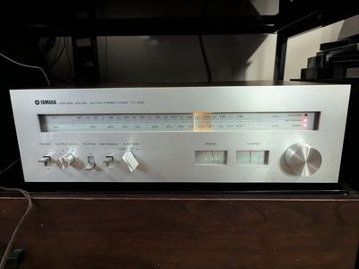 Yamaha CT-600 AM/FM Tuner / Radio Natural Sound HiFi - Vintage Wood Grain - Tested and Working