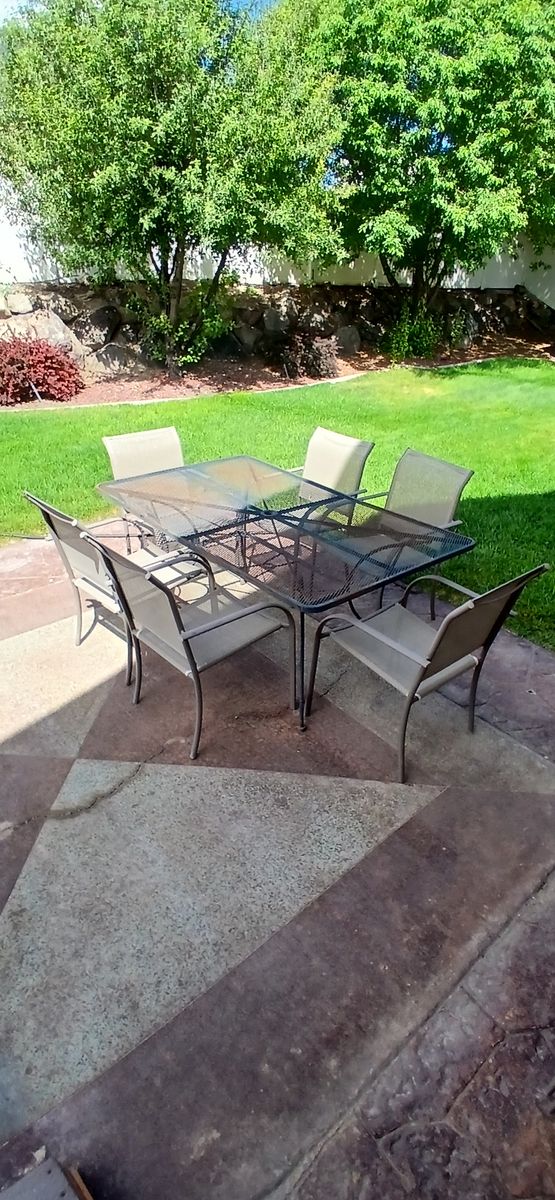 Patio table and chairs