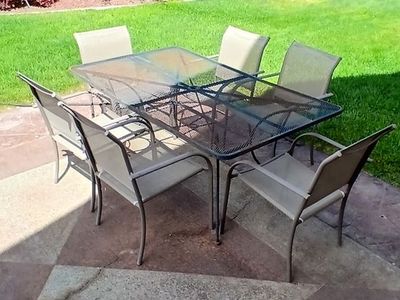 Patio table and chairs