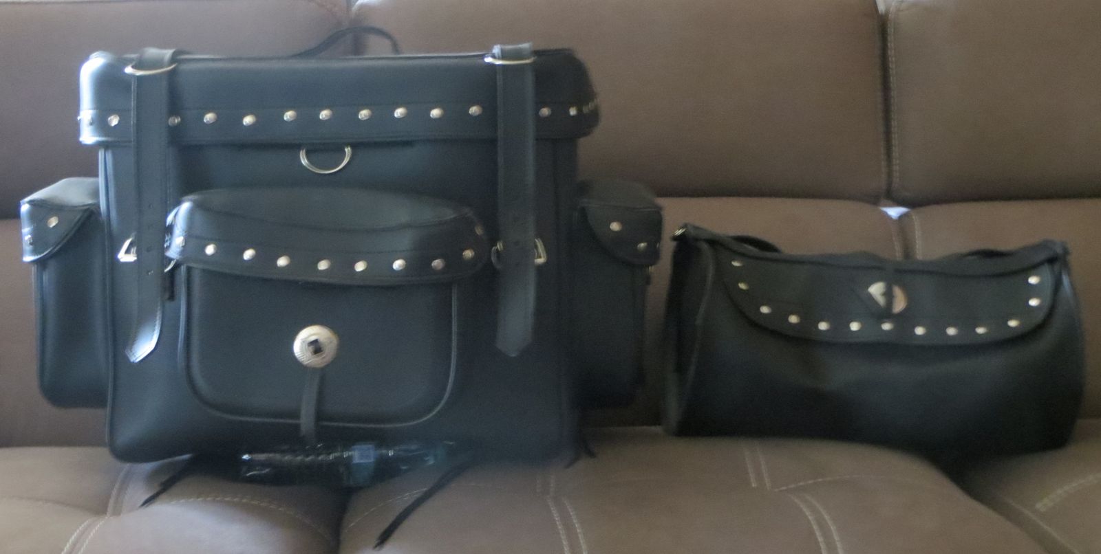 Motorcycle Tail Bags (includes roll bag)