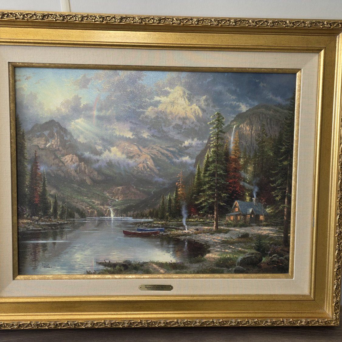 Thomas Kinkade Limited Edition Canvas – Mountain M