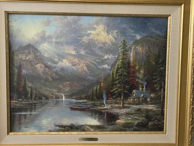 Thomas Kinkade Limited Edition Canvas – Mountain M