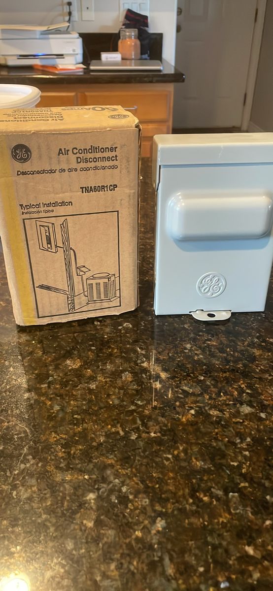 GE Air Conditioner Disconnect Switch TNA60R1CP 60 Amp New in the Box