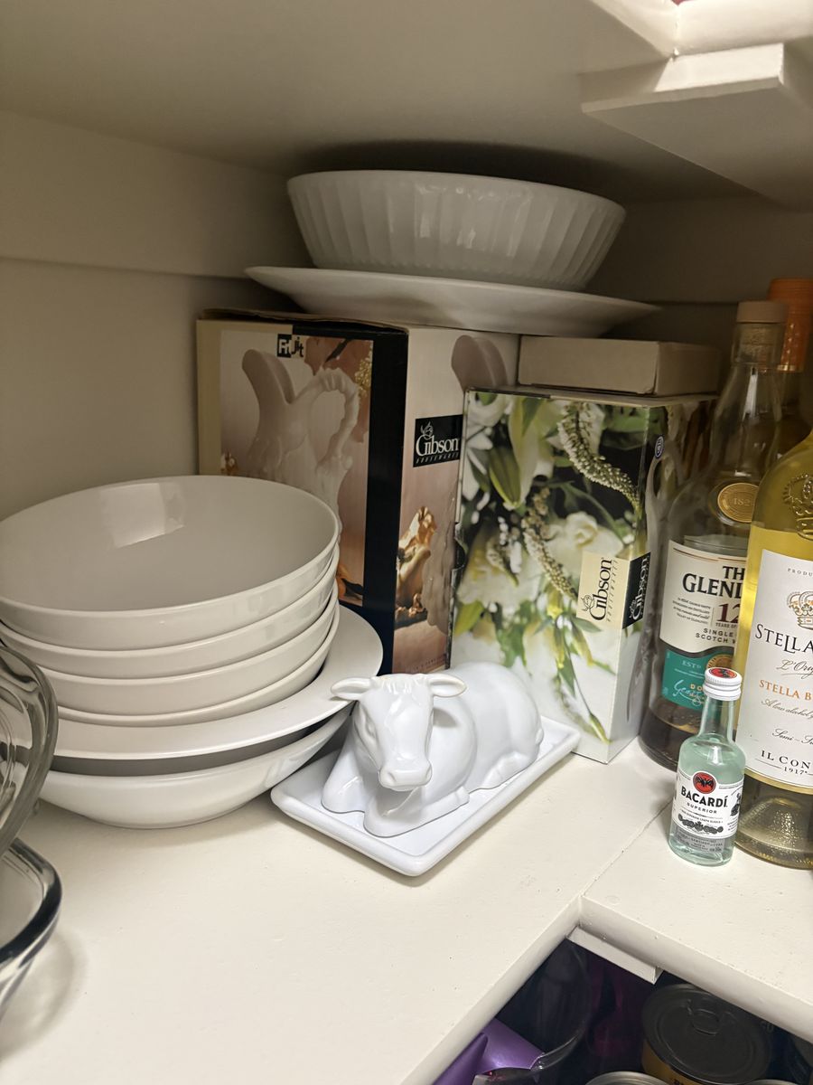 White dinnerware serving pieces