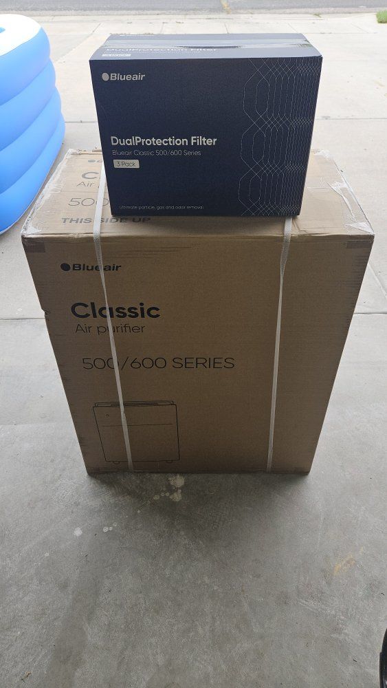 Blueair Classic 500/600 Series Air Purifier with DualProtection Filter 3-Pack - New in Box