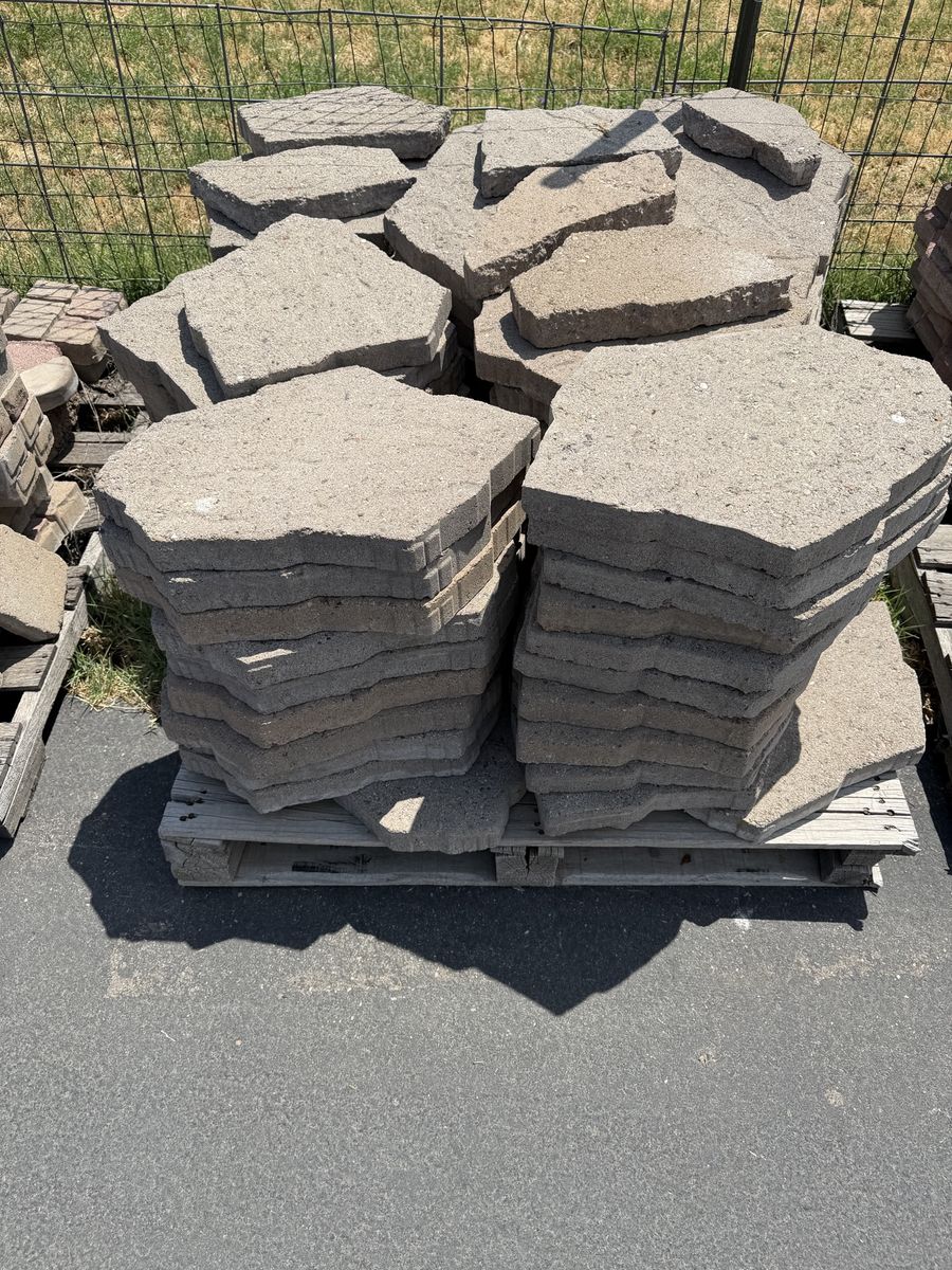 Patio pavers, retaining wall edging,