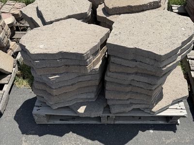 Patio pavers, retaining wall edging,