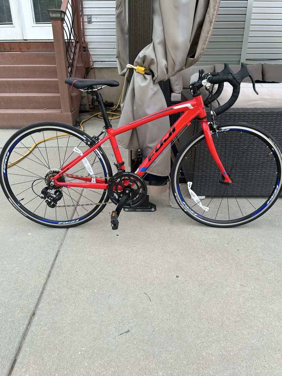 FUJI ACE 24 Inch Road Bike - Red, Shimano A050 Shifters, Dual Braking System