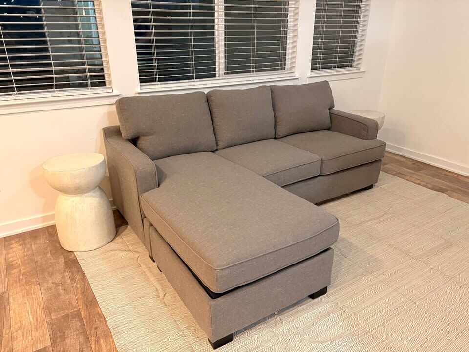 Modern Brand New Couch with Adjustable Chaise! Tons of Storage!