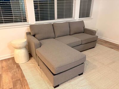 Modern Brand New Couch with Adjustable Chaise! Tons of Storage!