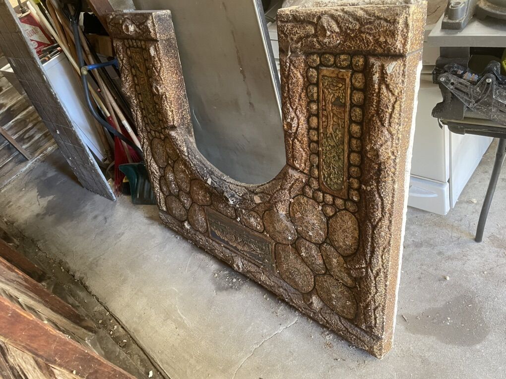 Rare Antique Mount Timponogos Fireplace Surround