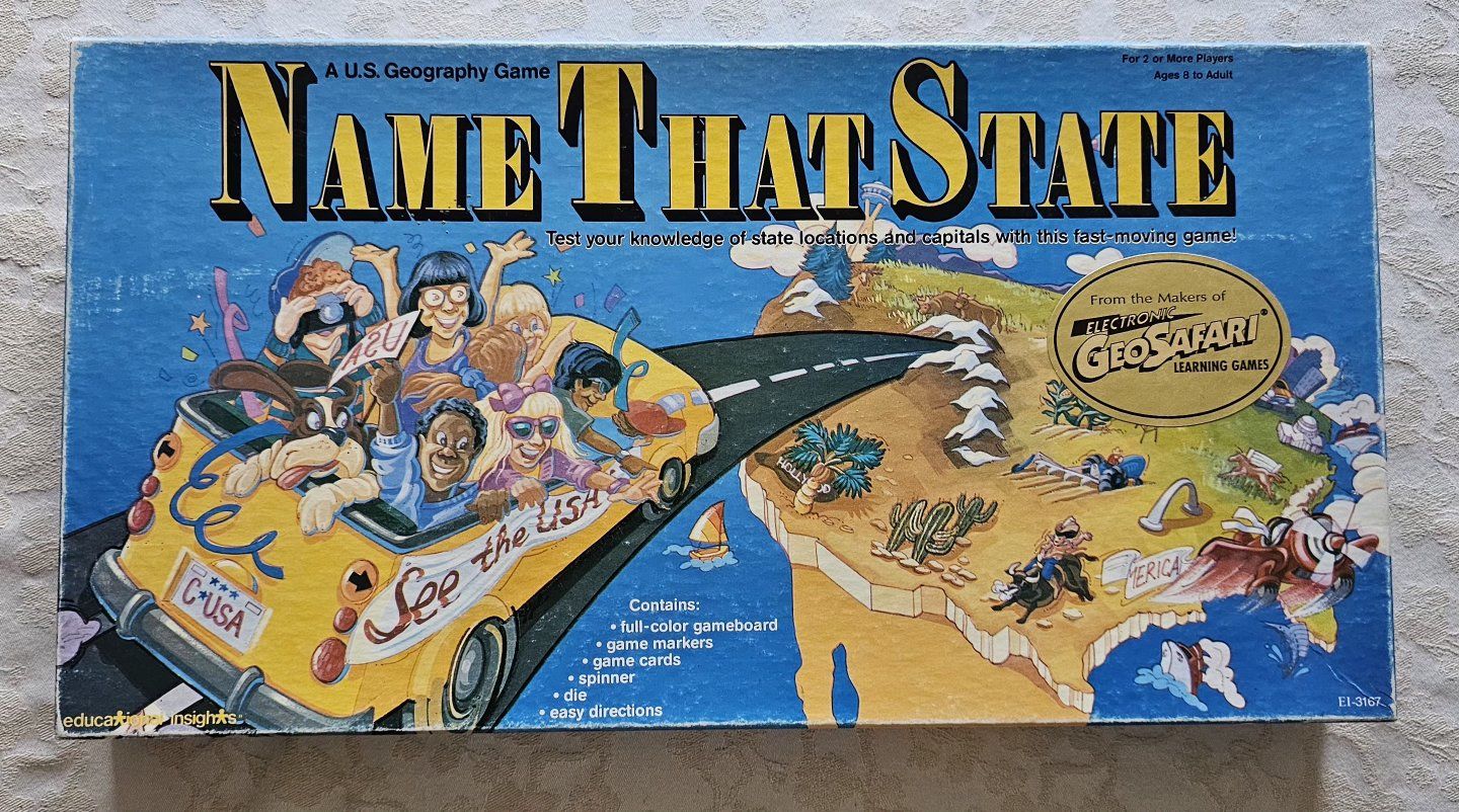 Boardgame  Name That State US Geography Game
