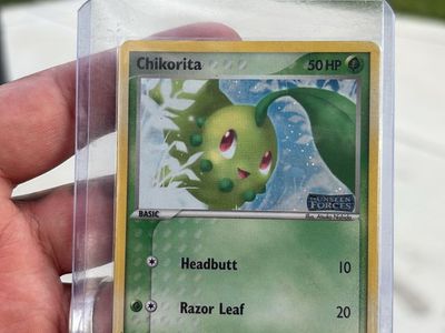 Chikorita Reverse Holo EX Unseen Forces 51/115 Pokemon Card