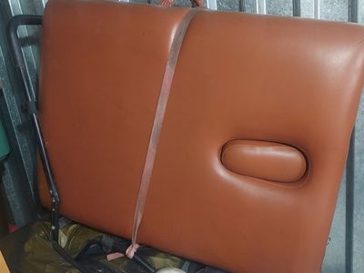 Massage table with cart