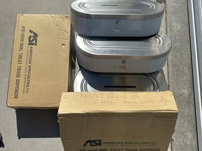 Stainless Steel Toilet Paper Dispensers Lot