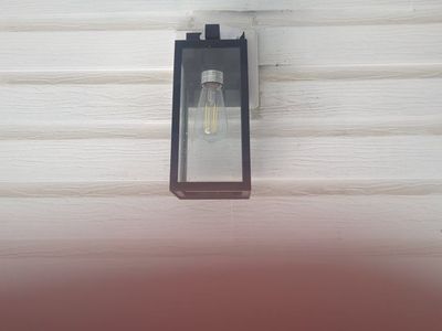 Modern Black Outdoor Wall Sconce Light Fixture - Weatherproof