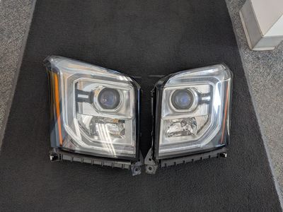 2015–2020 GMC Yukon Headlights – Aftermarket Set, Great Condition