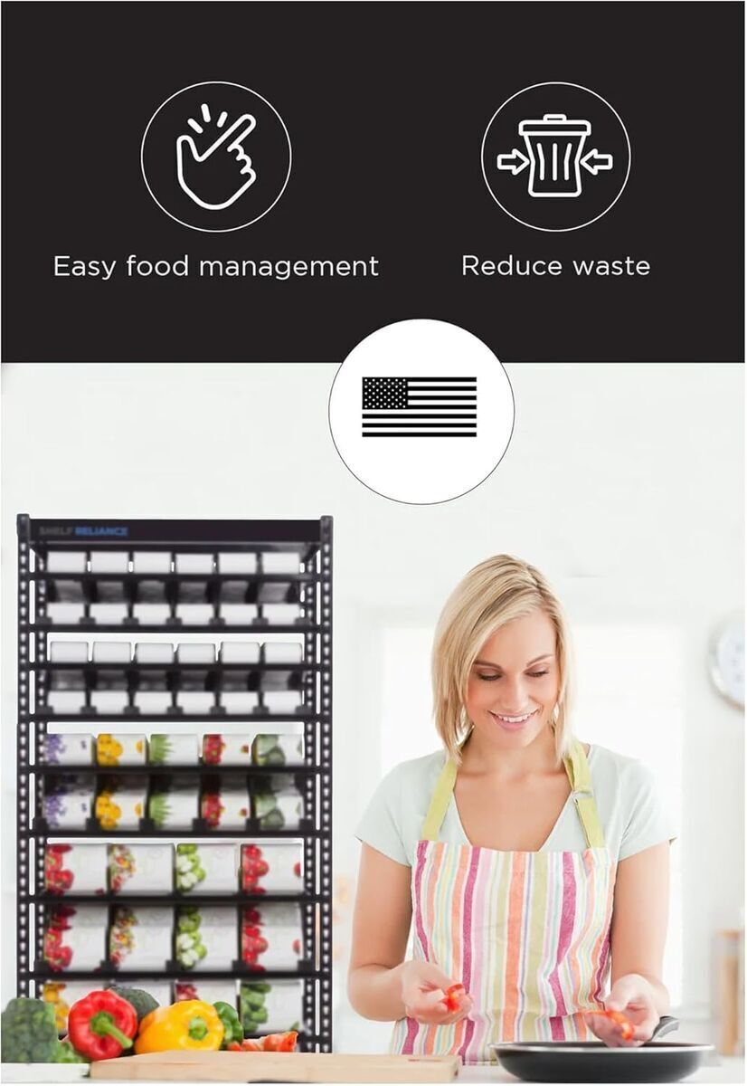 Shelf Reliance Can Rotation Pantry Shelf - Great for Food Storage!