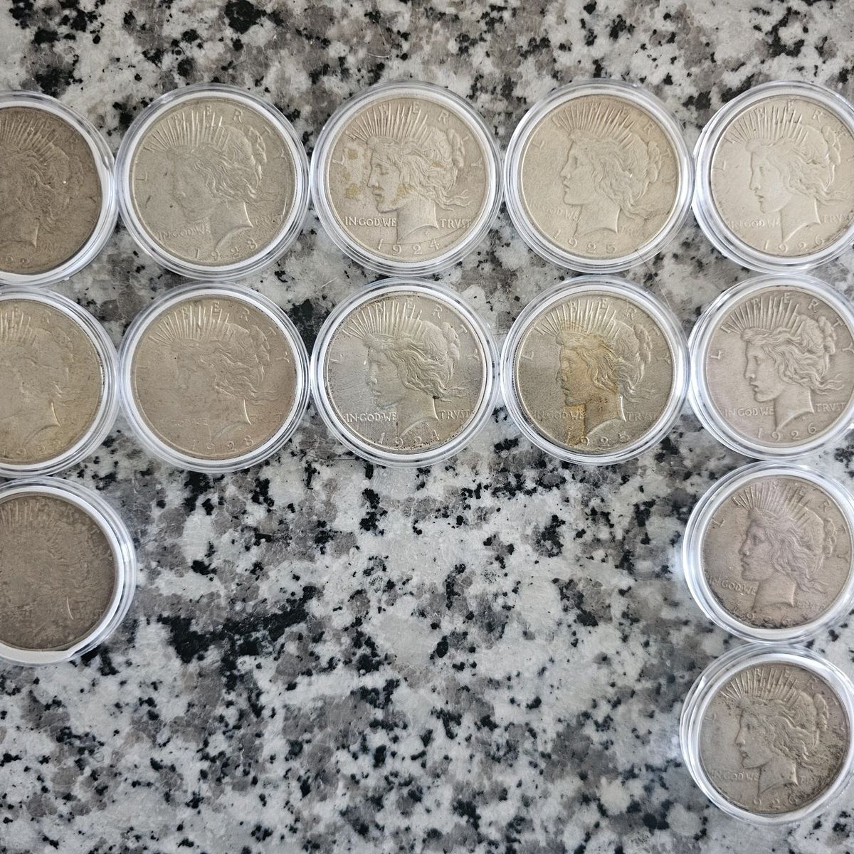 1922-1926 silver peace dollars