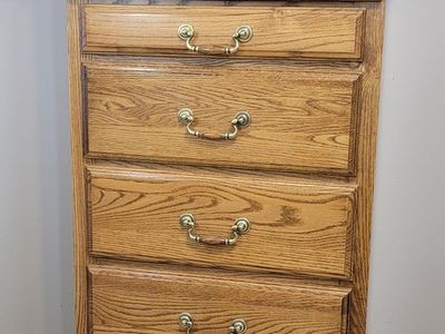 Beautiful Vintage Solid Oak Lingerie Dresser
