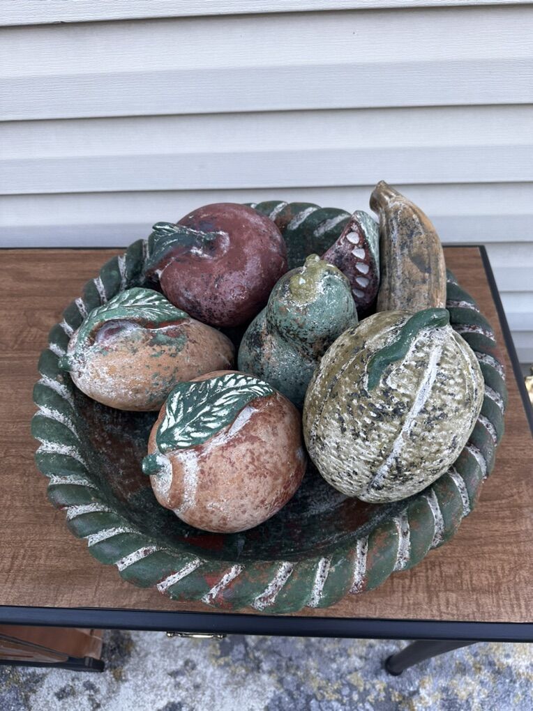 Terracotta Rustic Fruit Bowl Decoration