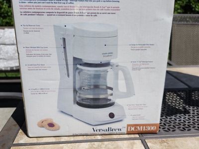 Black & Decker VersaBrew DCM1300 12-Cup Coffeemaker - White
