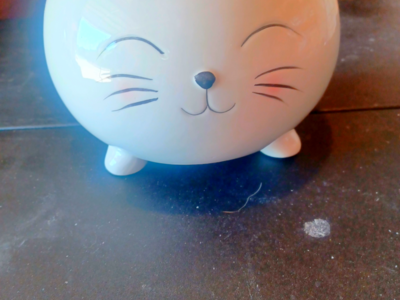 Cute Ceramic Cat Planter or Bowl – Purr-fect for Decor!